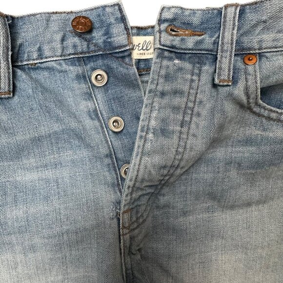 Madewell The Perfect Summer Short Denim High-Rise Cut-Off Frayed Hem Boho Sz 27 - Picture 3 of 5